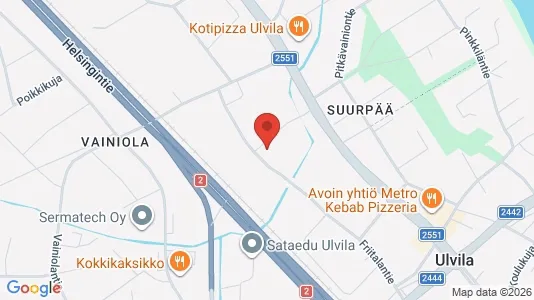 Apartments for rent i Ulvila - kort over placeringen