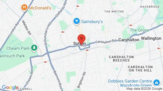 Apartments for rent i Sutton - Surrey - kort over placeringen