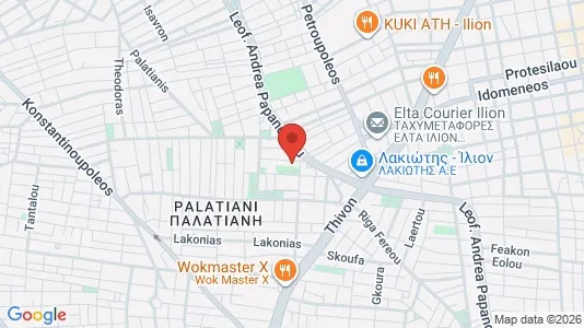 Apartments for rent i Agioi Anargyroi-Kamatero - kort over placeringen