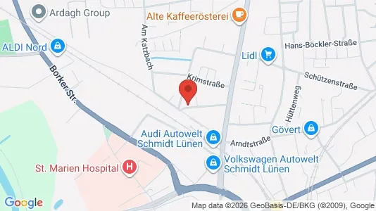 Apartments for rent i Unna - kort over placeringen