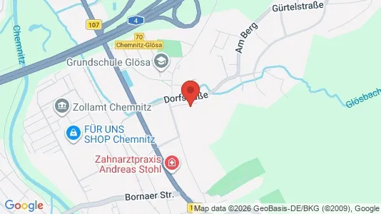 Apartments for rent i Chemnitz - kort over placeringen