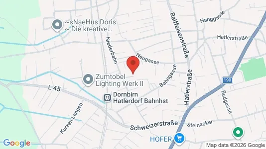 Apartments for rent i Dornbirn - kort over placeringen