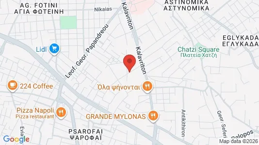 Apartments for rent i Patras - kort over placeringen