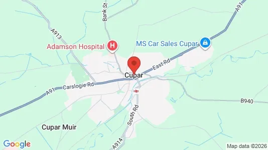 Apartments for rent i Cupar - Fife - kort over placeringen