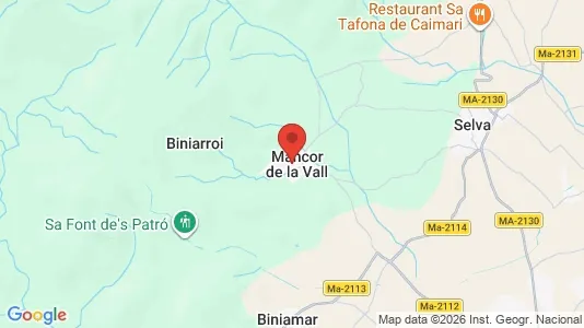 Houses for rent i Mancor de la Vall - kort over placeringen