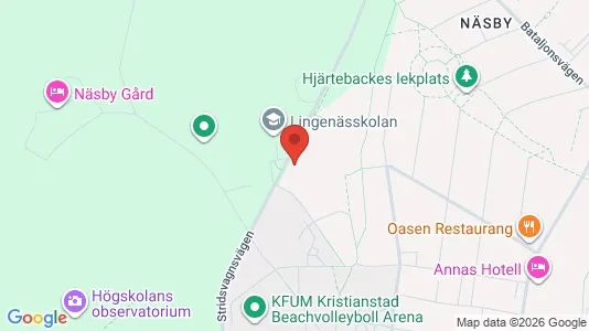 Rooms for rent i Kristianstad - kort over placeringen