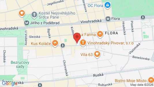 Apartments for rent i Prague 10 - kort over placeringen