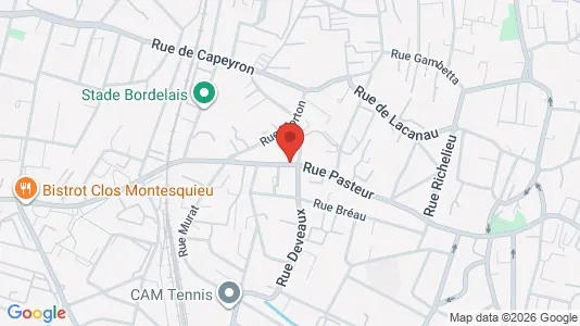 Apartments for rent i Bordeaux - kort over placeringen