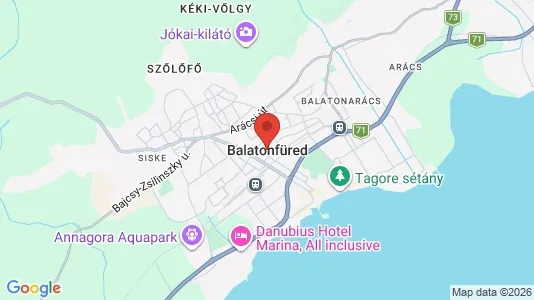 Houses for rent i Balatonfüredi - kort over placeringen