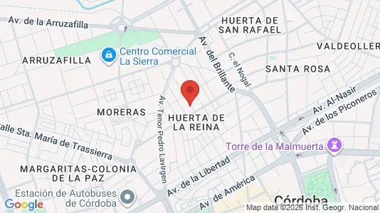 Apartments for rent i Córdoba - kort over placeringen