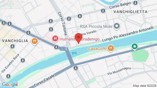 Apartments for rent i Turin - kort over placeringen