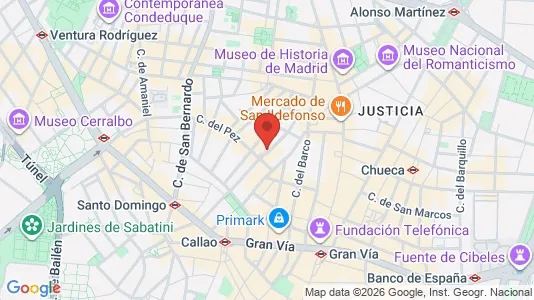 Apartments for rent i Madrid Centro - kort over placeringen