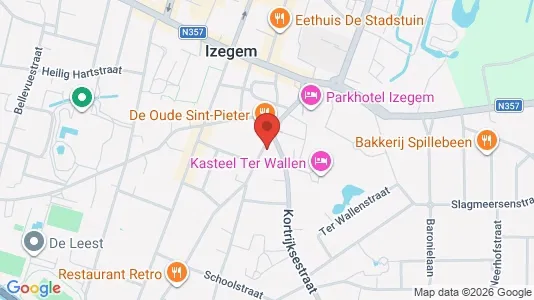 Apartments for rent i Izegem - kort over placeringen