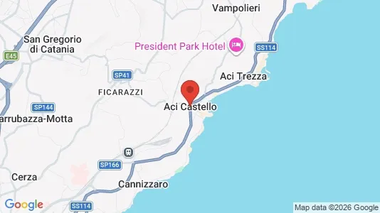 Apartments for rent i Aci Castello - kort over placeringen