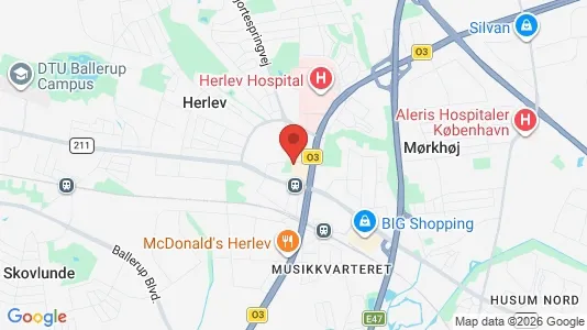 Houses for rent i Herlev - kort over placeringen