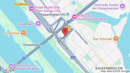 Apartments for rent i Vienna Donaustadt - kort over placeringen