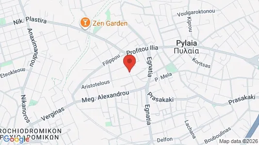 Apartments for rent i Pylaia-Chortiatis - kort over placeringen