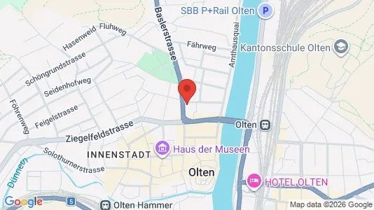 Apartments for rent i Olten - kort over placeringen