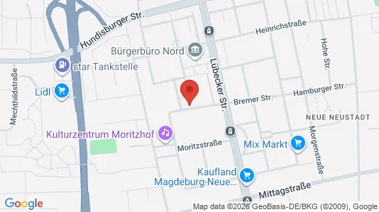 Apartments for rent i Magdeburg - kort over placeringen