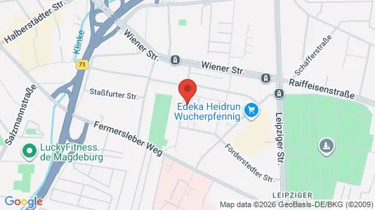 Apartments for rent i Magdeburg - kort over placeringen