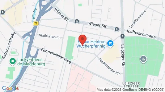 Apartments for rent i Magdeburg - kort over placeringen