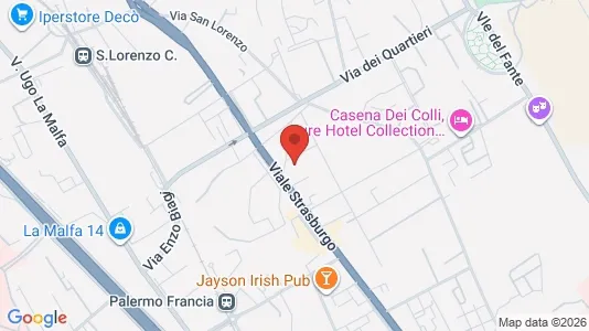 Apartments for rent i Palermo - kort over placeringen