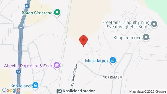 Apartments for rent i Borås - kort over placeringen