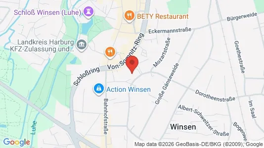 Apartments for rent i Niedersachsen Harburg - kort over placeringen