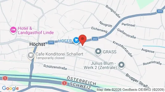 Apartments for rent i Fußach - kort over placeringen