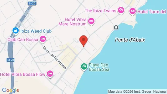 Apartments for rent i Eivissa - kort over placeringen