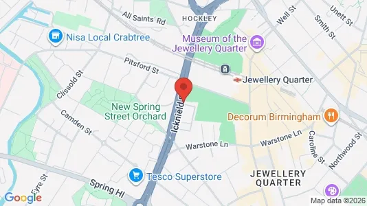 Apartments for rent i Birmingham - West Midlands - kort over placeringen