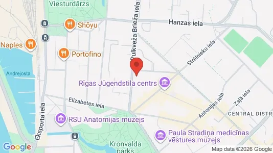 Apartments for rent i Riga Centrs - kort over placeringen