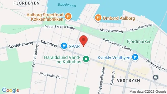 Apartments for rent i Aalborg Center - kort over placeringen