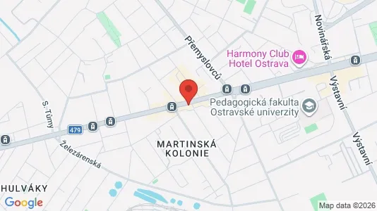 Apartments for rent i Ostrava-město - kort over placeringen