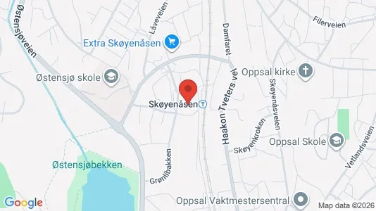 Rooms for rent i Oslo Østensjø - kort over placeringen