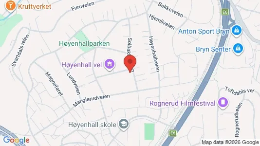 Rooms for rent i Oslo Østensjø - kort over placeringen