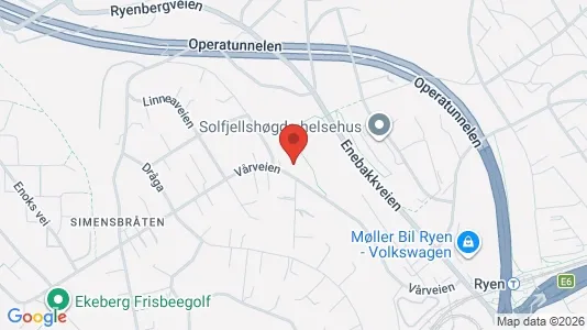 Rooms for rent i Oslo Nordstrand - kort over placeringen
