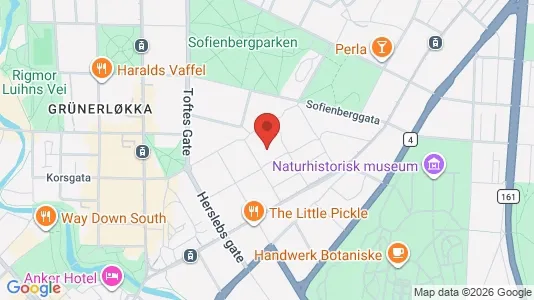 Rooms for rent i Oslo Grünerløkka - kort over placeringen
