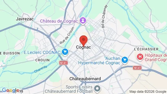 Houses for rent i Cognac - kort over placeringen