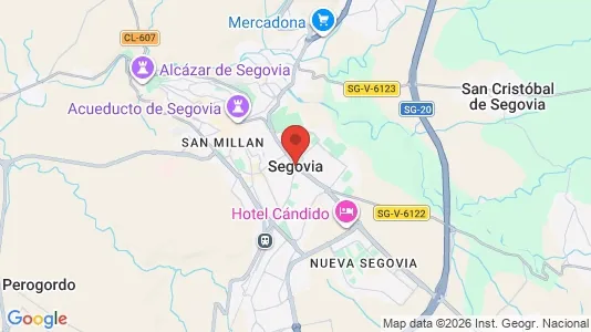 Apartments for rent i Segovia - kort over placeringen