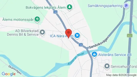 Apartments for rent i Mönsterås - kort over placeringen
