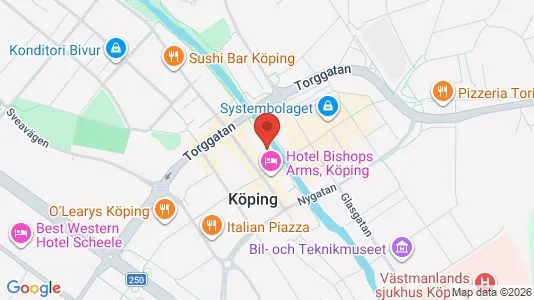 Apartments for rent i Köping - kort over placeringen