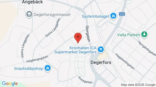 Apartments for rent i Degerfors - kort over placeringen