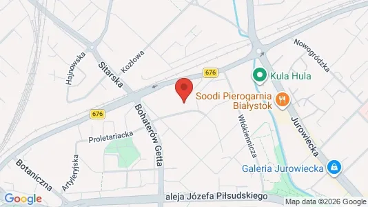 Apartments for rent i Białystok - kort over placeringen