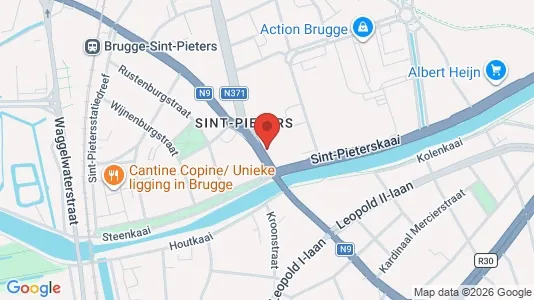 Apartments for rent i Brugge - kort over placeringen