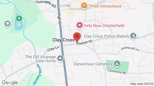 Apartments for rent i Chesterfield - Derbyshire - kort over placeringen