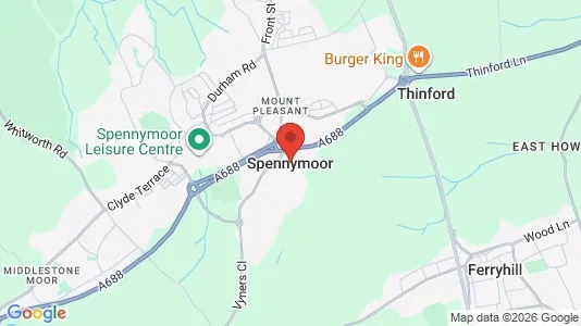 Apartments for rent i Spennymoor - County Durham - kort over placeringen