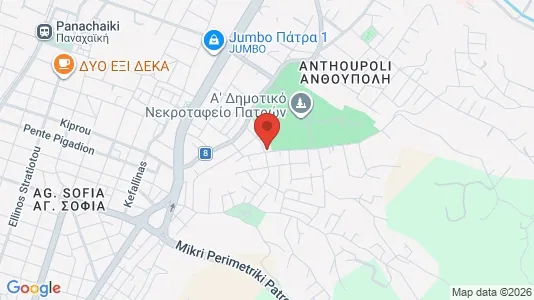Apartments for rent i Patras - kort over placeringen