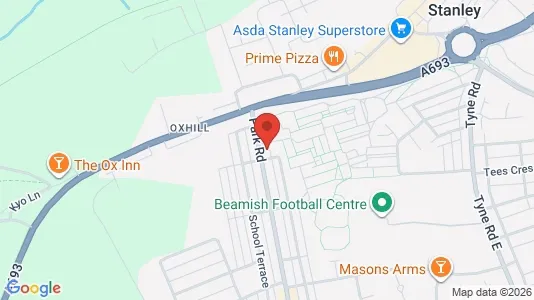 Apartments for rent i Stanley - County Durham - kort over placeringen