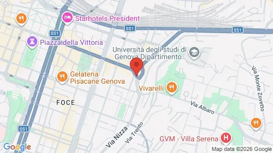 Apartments for rent i Genoa - kort over placeringen